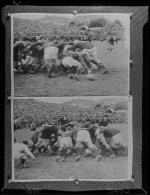 1956 Springbok rugby union football tour, second test match between All Blacks and Springboks at Athletic Park, Wellington