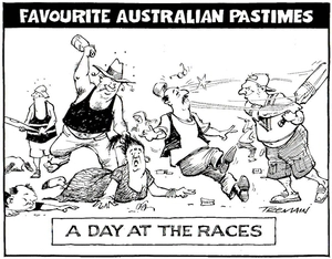 Favourite Australian pastimes. A day at the races. 13 December, 2005.