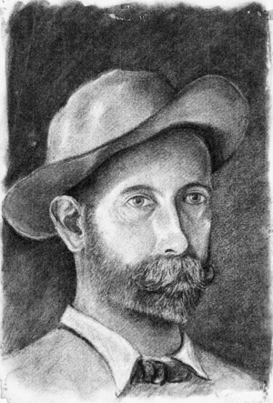 Sandys, Edward Roper Stapleton, b. 1845 :Self-portrait [1888?]