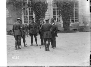 Prime Minister William Massey and Sir Joseph Ward in Oessy, France