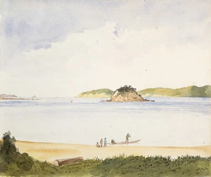 [Fox, William] 1812-1893 :[Russell from Paihia. ca 1850. Panorama, part 2]