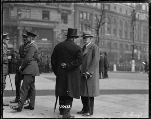 Sir Thomas MacKenzie at a victory parade in London after World War I