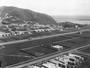 Part 1 of a 2 part panorama overlooking Island Bay, Wellington