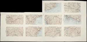 [South Island maps showing railway, coach and horse routes]