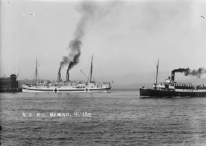 Hospital transport ship Maheno, Wellington