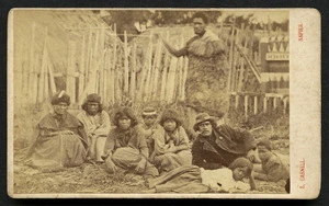 Carnell, Samuel 1832-1920 :Group at Pawhakairo
