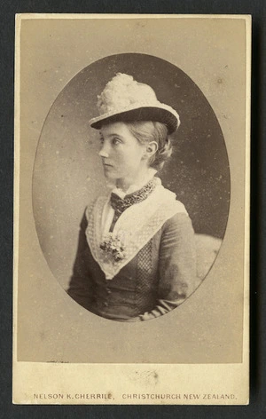 Cherrill, Nelson K fl 1878-1890 :Portrait of unidentified woman