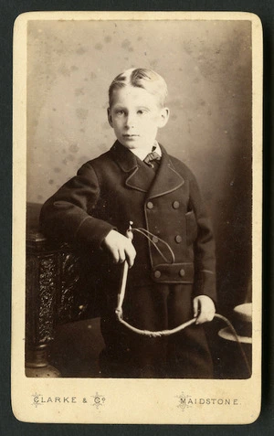 Clarke & Co fl 1870s: Portrait of unidentified boy