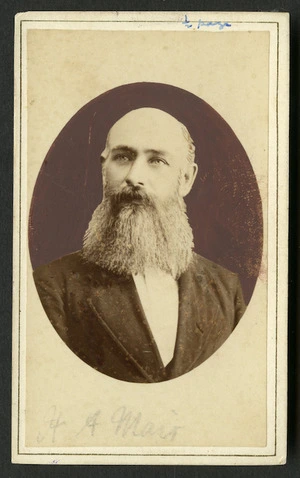 Clarke Brothers (Auckland) fl 1878: Portrait of Henry Abbott Mair fl 1836-1881