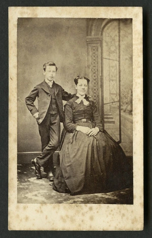 Clarke, Wm (Wiliam) fl 1870s : Portrait of unidentified couple