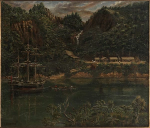 Blomfield, Charles, 1848-1926 :In Whangaroa Harbour [1880s?]
