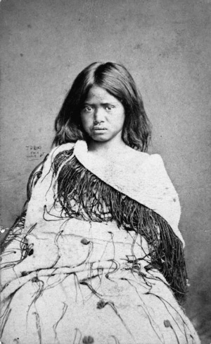 Davis & Co, fl 1877-1880 :Portrait of a Maori girl from the Ihaka family