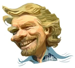 Webb, Murray, 1947-:Richard Branson [ca 7 March 2004]