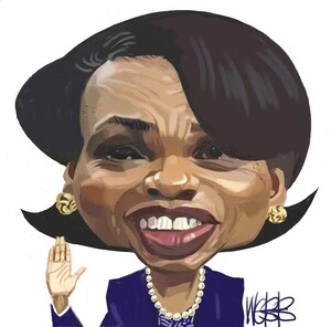 Webb, Murray, 1947- :Condoleezza Rice [ca 11 April 2004].