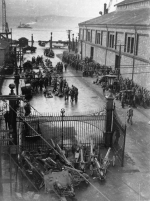 Arrival of American troops in Wellington