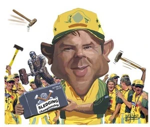 Ricky Ponting and Team. 8 January, 2008