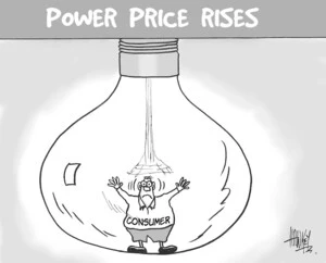 Hawkey, Allan Charles, 1941-: Power Price Rises. Waikato Times, 10 November 2004.