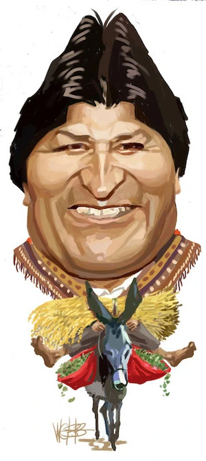Evo Morales. 27 September, 2008