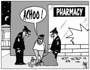 Pharmacy. "Achoo!" 3 October, 2003.