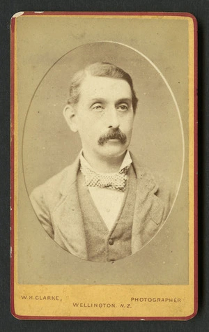 Clarke W H fl 1878-1884: Portrait of Thomas, Public Works Department ca 1879