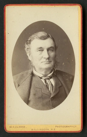 Clarke, William Henshaw, 1831-1910: Portrait of unidentified man