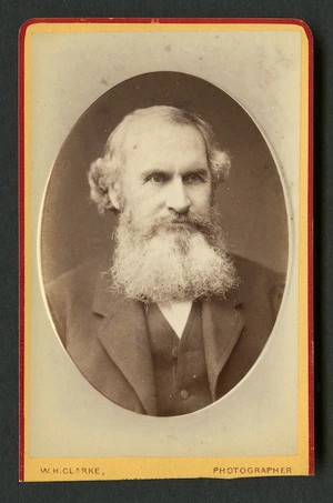 Clarke, William Henshaw, 1831-1910: Portrait of unidentified man