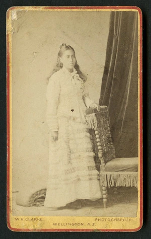 Clarke W H fl 1878-1884: Portrait of unidentified woman