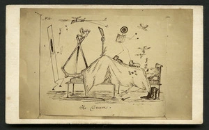 Cobb, J V fl 1860s : Photographic copy of cartoon 'No 4. The Dream'