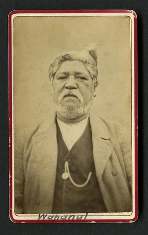 Collis, William Andrews, 1853-1920 : Portrait of Wahanui Huatare