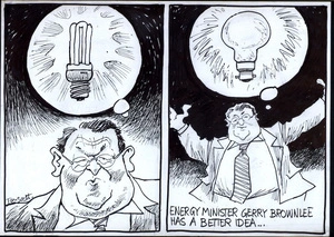 Energy Minister Gerry Brownlee has a better idea... 18 December, 2008.