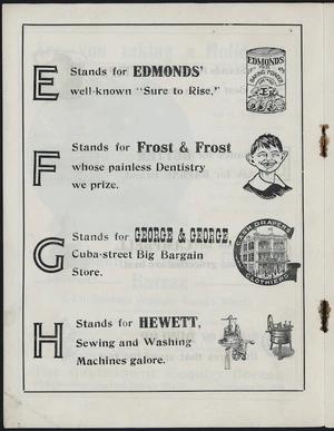 Artist unknown: The rhyming trades alphabet. [Page 2]. E stands for Edmonds' ... [1914].