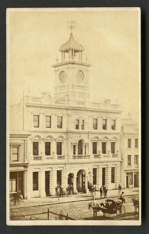 Crombie, John Nicol, 1827-1878 :Photograph of building - New Zealand Insurance Company