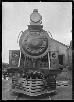 Aa class steam locomotive, front view.