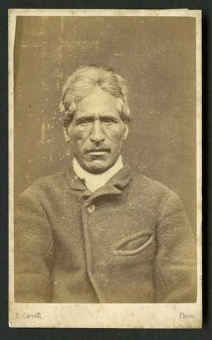 Carnell, Samuel 1832-1920 :Maori Man from Hawkes Bay district
