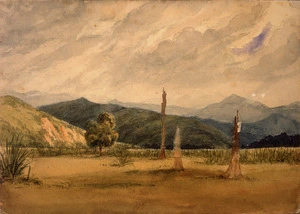 [Smith, William Mein] 1799-1869 :[Wairarapa district, towards the Tararuas. 1850s?]