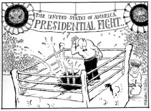 THE UNITED STATES OF AMERICA PRESIDENTIAL FIGHT. Sunday News, 12 November 2000