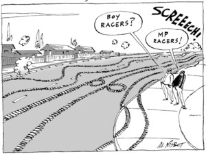 "Boy racers?" "MP racers!" 23 July, 2004