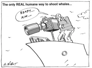 The only REAL humane way to shoot whales... "READY... AIM..." 24 July, 2004