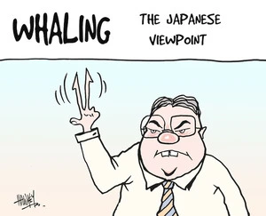 Hawkey, Allan Charles, 1941-:Whaling. The Japanese viewpoint. Waikato Times, 23 June, 2005.