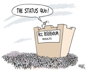 HCC referendum results. "The status quo!" 15 May, 2006