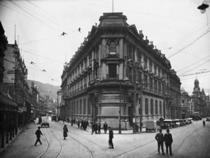 Bank of New Zealand, corner of Lambton and Customhouse Quays, Wellington