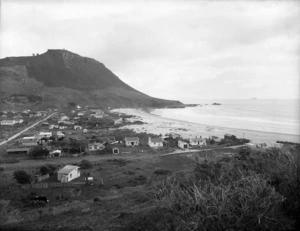 Looking over houses towards Mount Maunganui