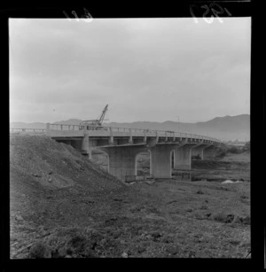 Melling Bridge under construction, Hutt Valley, Wellington Region
