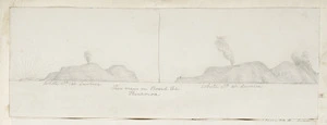[Buchanan, John] 1819-1898 :Two views on board the Hinemoa [of] White Id at sunrise [ca 1870s?]