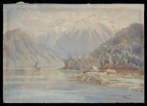 Wilson, Laurence William, 1851-1912 :Calm Bay, Lake Manapouri [1880s or 1890s]
