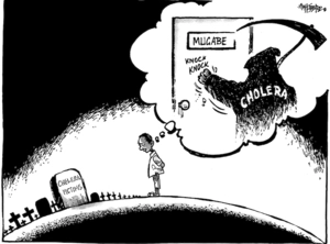 'Mugabe.' 'Cholera.' 18 December, 2008.
