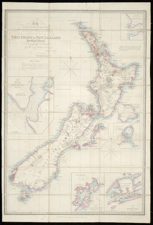 To the Right Honourable the Secretary of State for the Colonies, this chart of New Zealand / from original surveys [of the New Zealand Land Company] ; engraved by James Wyld.