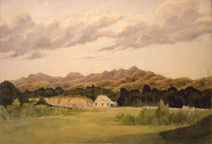[Smith, William Mein], 1799-1869 :[Wairarapa hill farm, Haurangi Range. 1850s?]