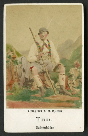 Czichna, C A :Portrait of unidentified man dressed in Tirolean folk costume