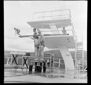 Diving boards at the Naenae Olympic Pool, Lower Hutt
